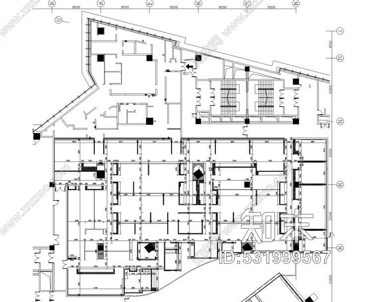 古鲁奇海底捞火锅武汉群星城店丨效果图+CAD施工图+机电施工图+后厨施工图+实景图施工图下载【ID:531999567】