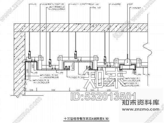 某领导餐厅装修图cad施工图下载【ID:532013501】