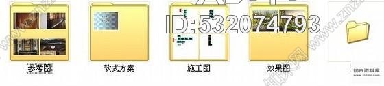 施工图四川古典欧式售楼处室内装修图含效果cad施工图下载【ID:532074793】