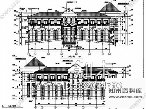 施工图四川古典欧式售楼处室内装修图含效果cad施工图下载【ID:532074793】