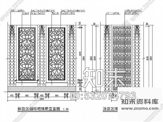 施工图四川古典欧式售楼处室内装修图含效果cad施工图下载【ID:532074793】