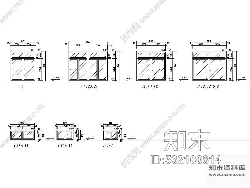 施工图北培区房屋测量所办公室装修cad施工图下载【ID:532100814】