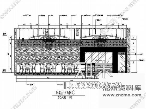 施工图酒店新亚风餐厅室内装修图含效果cad施工图下载【ID:532008579】