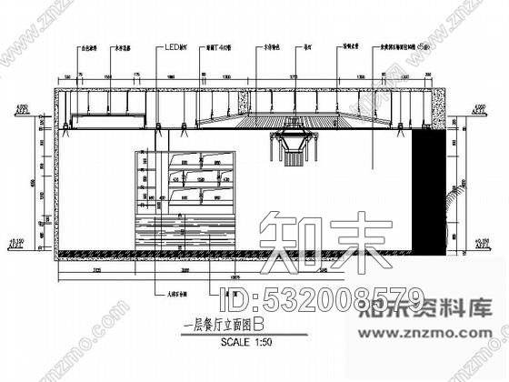 施工图酒店新亚风餐厅室内装修图含效果cad施工图下载【ID:532008579】