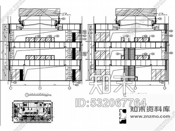 施工图福建城市核心地段大型现代商场室内装修施工图含效果及实景图cad施工图下载【ID:532067764】