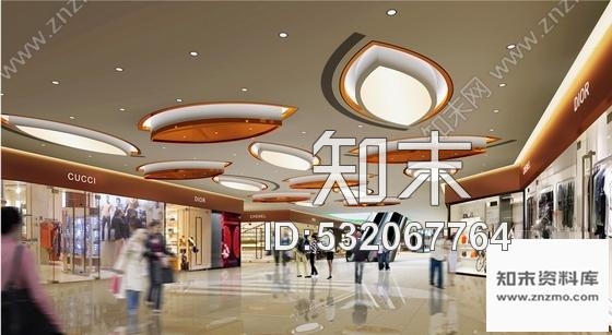 施工图福建城市核心地段大型现代商场室内装修施工图含效果及实景图cad施工图下载【ID:532067764】