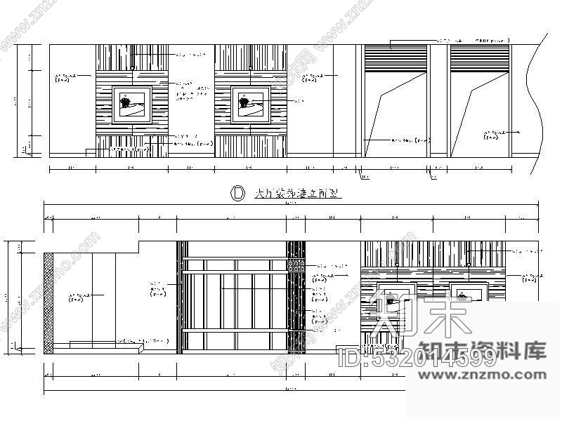 施工图中式茶楼设计装修图cad施工图下载【ID:532014599】