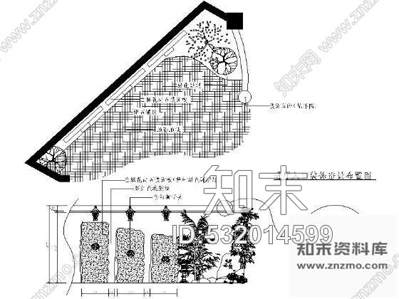 施工图中式茶楼设计装修图cad施工图下载【ID:532014599】