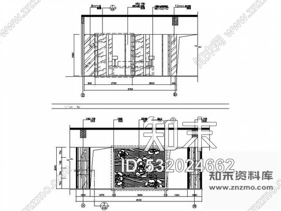 施工图重庆现代简约酒店大堂室内精装修设计施工图cad施工图下载【ID:532024662】