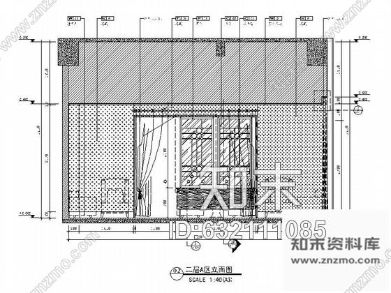 施工图上海新中式混搭风红酒会所室内施工图含效果图cad施工图下载【ID:632111085】