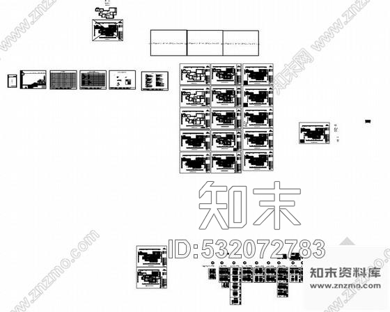 施工图广东某售楼处室内装修整套CAD施工图百强企业施工图下载【ID:532072783】