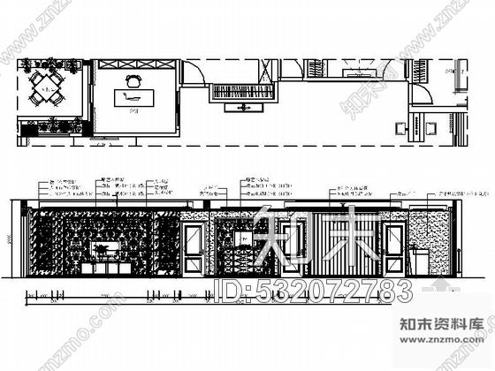 施工图广东某售楼处室内装修整套CAD施工图百强企业施工图下载【ID:532072783】