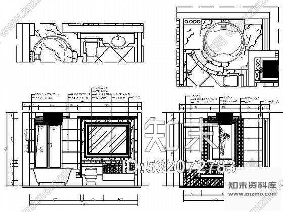 施工图广东某售楼处室内装修整套CAD施工图百强企业施工图下载【ID:532072783】