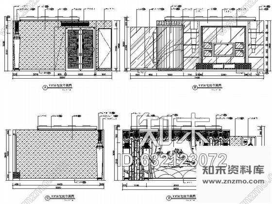 施工图海南某现代时尚国际酒店夜总会室内装修施工图含动画cad施工图下载【ID:632123072】