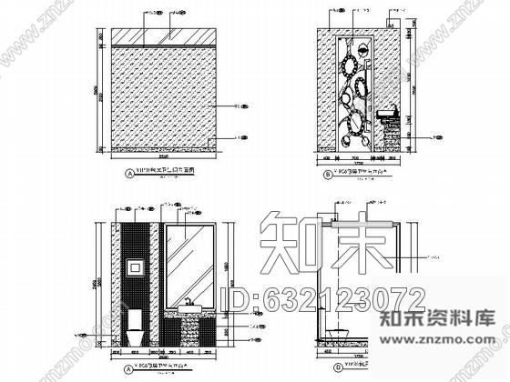 施工图海南某现代时尚国际酒店夜总会室内装修施工图含动画cad施工图下载【ID:632123072】