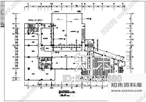 施工图一个四星级酒店建筑施工竣工图cad施工图下载【ID:532023680】