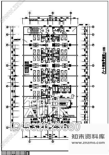 施工图一个四星级酒店建筑施工竣工图cad施工图下载【ID:532023680】