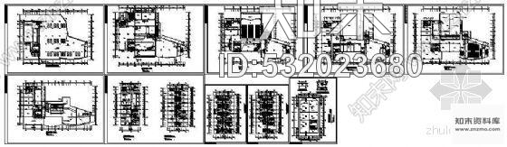 施工图一个四星级酒店建筑施工竣工图cad施工图下载【ID:532023680】
