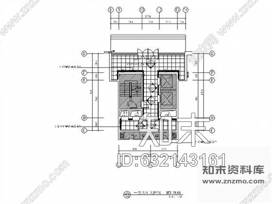 施工图苏州现代风格国际酒店公寓局部室内设计图cad施工图下载【ID:632143161】