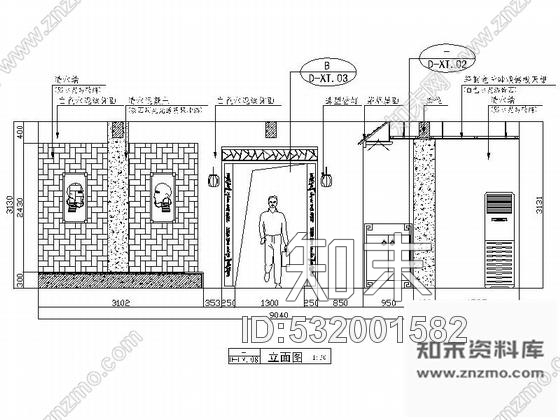 施工图福建原生态苗家风味餐厅室内CAD施工图cad施工图下载【ID:532001582】