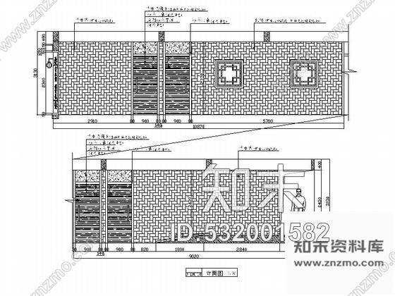 施工图福建原生态苗家风味餐厅室内CAD施工图cad施工图下载【ID:532001582】