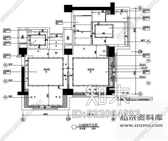 五星酒店大套房室内设计cad施工图下载【ID:532064683】