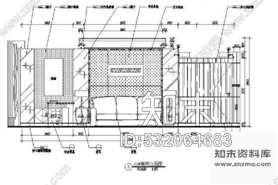 五星酒店大套房室内设计cad施工图下载【ID:532064683】