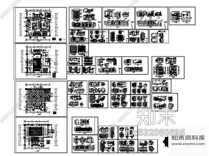 施工图某宾馆大堂设计施工图cad施工图下载【ID:532060695】