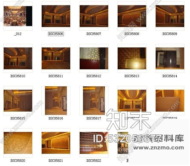 施工图酒店豪华宴会厅装修图含实景cad施工图下载【ID:532056677】