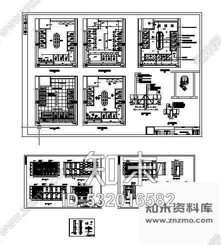 施工图酒吧时尚公共卫生间装修图cad施工图下载【ID:532016582】