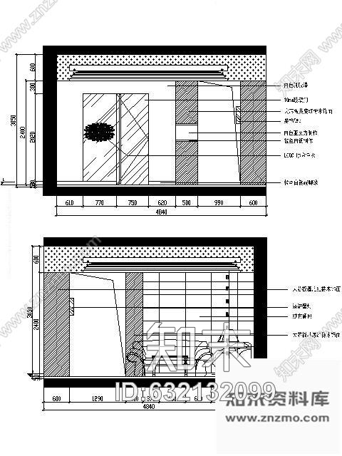 施工图西安380㎡SPA美容养生馆装修图含实景cad施工图下载【ID:632132099】