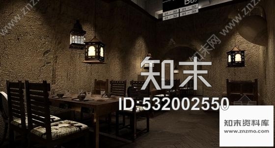 施工图北京某特色中式餐厅装修施工图含方案cad施工图下载【ID:532002550】