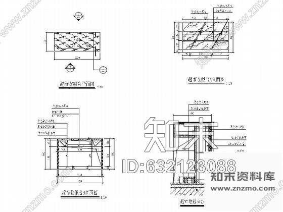 施工图厦门现代高档量贩式KTV超市室内装修施工图cad施工图下载【ID:632123088】