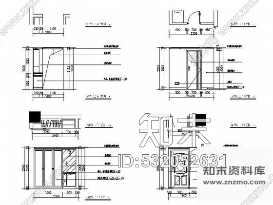 施工图武汉某六层大酒店室内装修图cad施工图下载【ID:532052631】