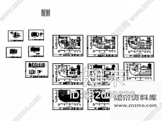 施工图上海西餐厅室内装修图cad施工图下载【ID:532009528】