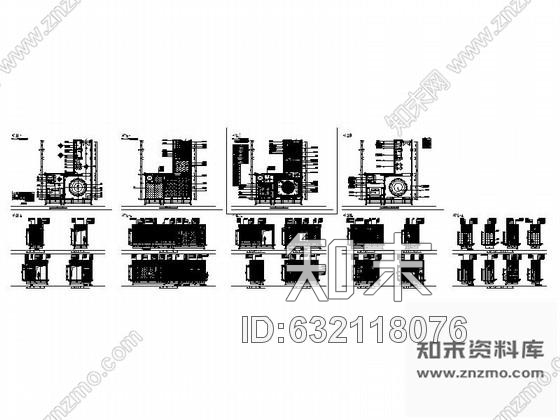 施工图高级会所B型VIP包房装修图cad施工图下载【ID:632118076】