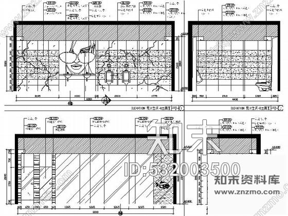 施工图北京城中之城独特现代风格餐厅CAD装修施工图含效果cad施工图下载【ID:532003500】