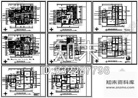 图块/节点经典家装图纸cad施工图下载【ID:832287798】