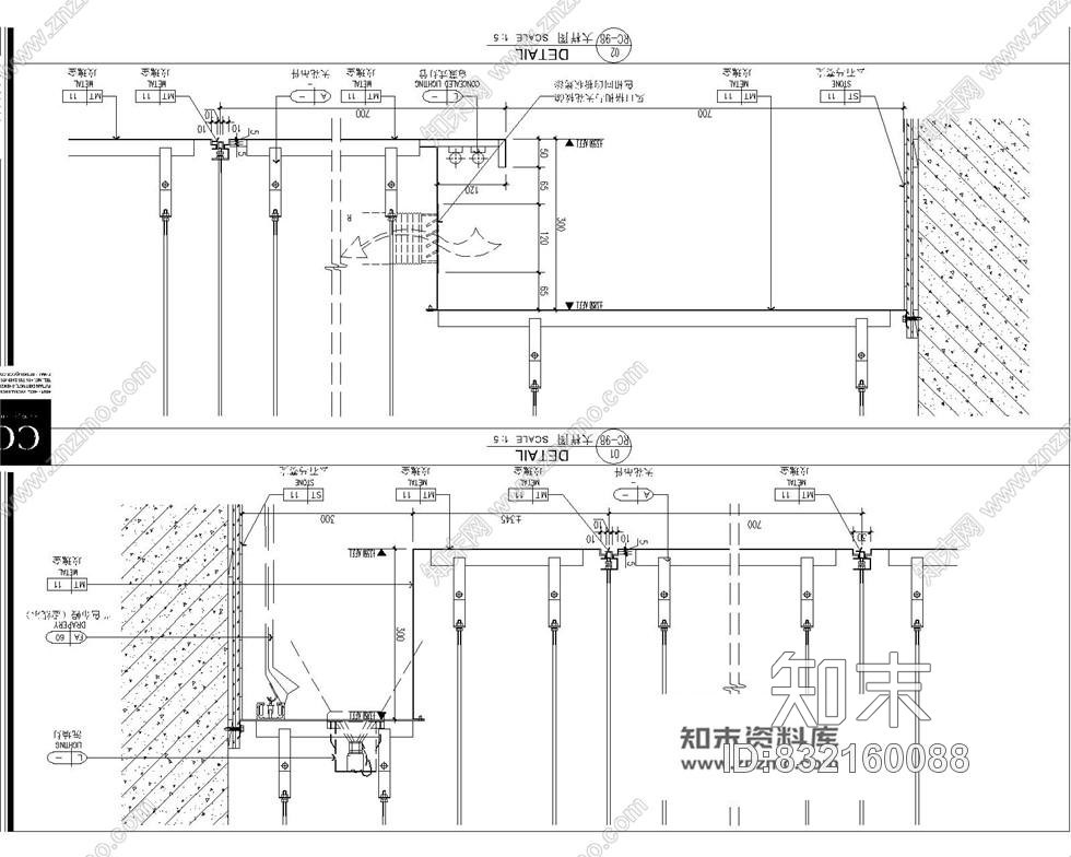 某高端意大利西餐厅施工图室内装修全套图纸cad施工图下载【ID:832160088】