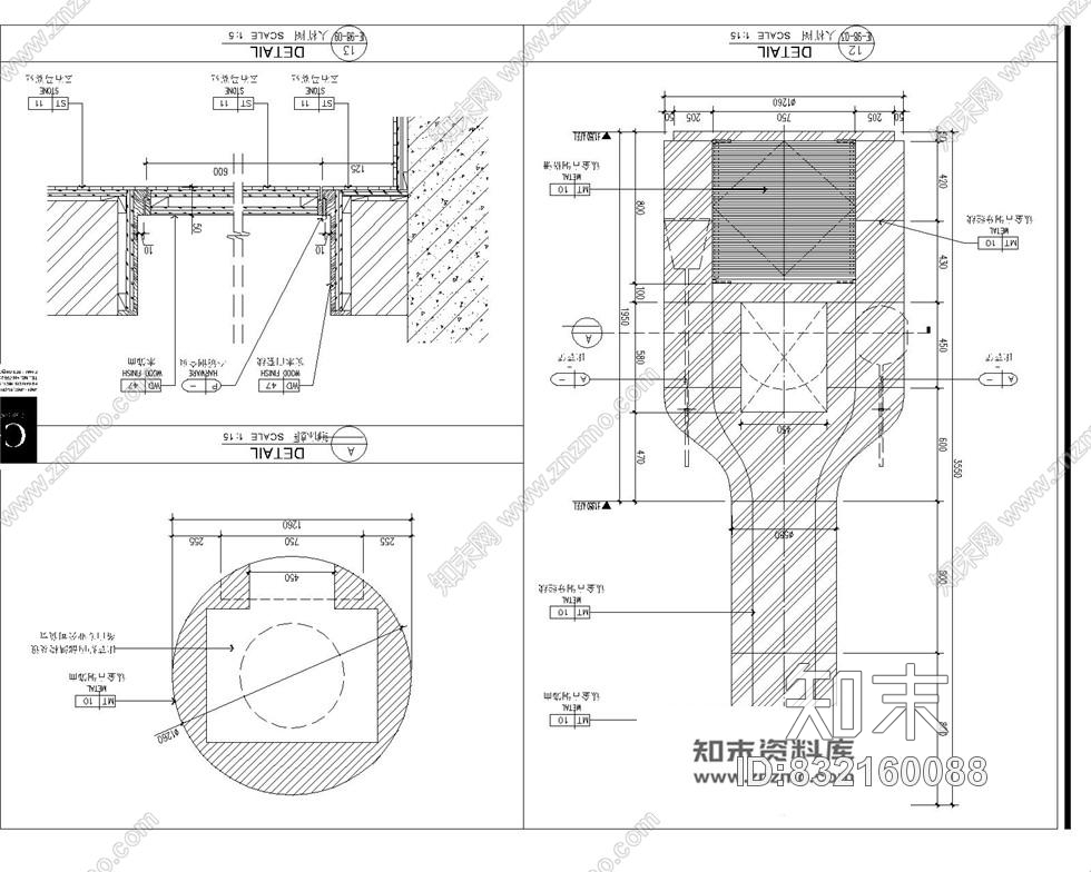 某高端意大利西餐厅施工图室内装修全套图纸cad施工图下载【ID:832160088】