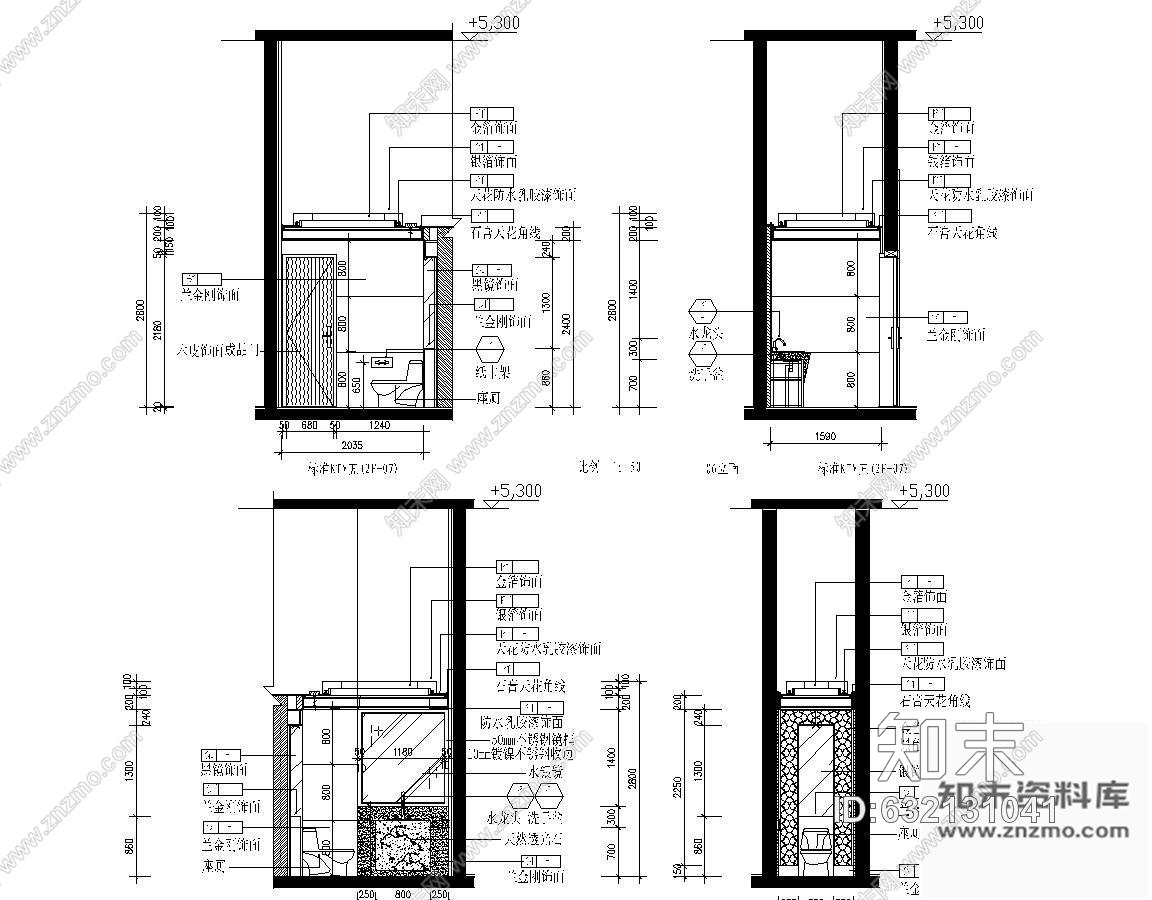 施工图标准KTV包房装修图cad施工图下载【ID:632131041】