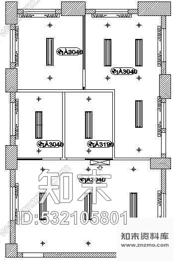 施工图某办公室装修图cad施工图下载【ID:532105801】