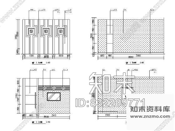 图块/节点18㎡娱乐包房立面图cad施工图下载【ID:832209771】