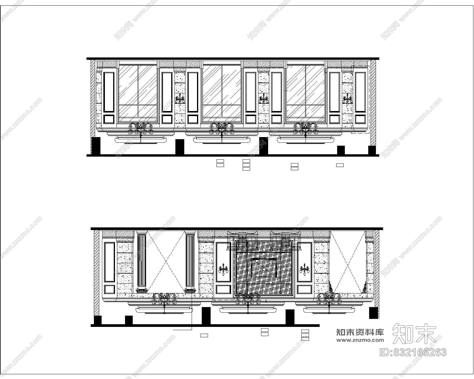 香溪美地售楼会所室内精装修施工图含效果图cad施工图下载【ID:832165263】