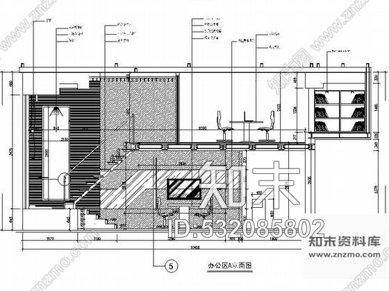 施工图80㎡loft样板房办公室装修图cad施工图下载【ID:532085802】