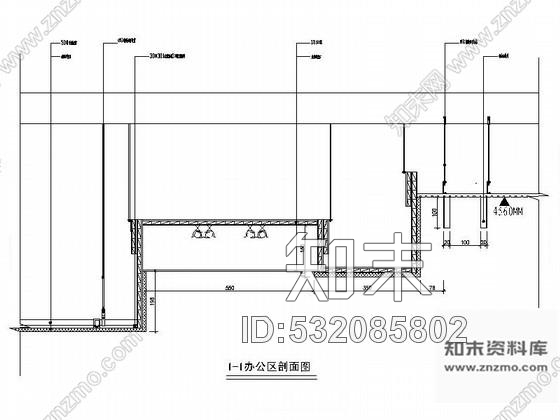 施工图80㎡loft样板房办公室装修图cad施工图下载【ID:532085802】