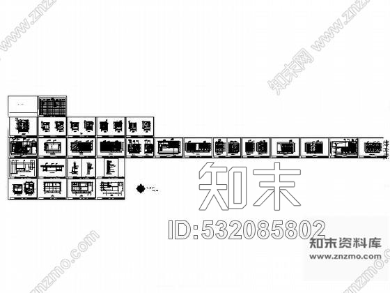 施工图80㎡loft样板房办公室装修图cad施工图下载【ID:532085802】