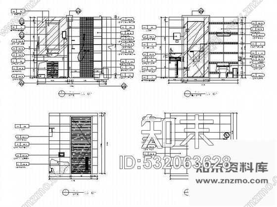 施工图成都酒店客房样板间装修图cad施工图下载【ID:532063628】