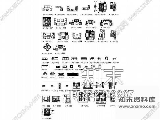 图块/节点全套材质库总图CAD图块下载cad施工图下载【ID:832299867】