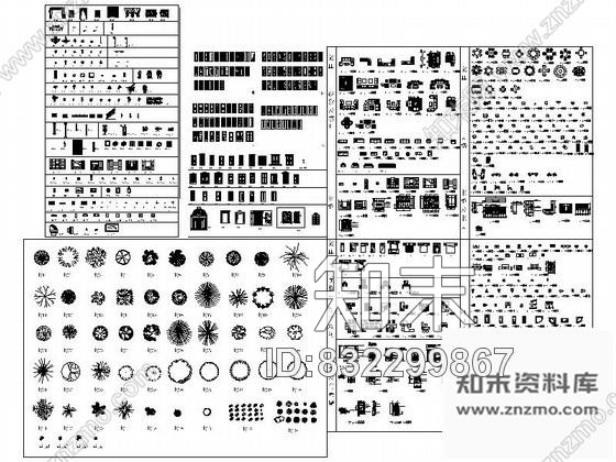 图块/节点全套材质库总图CAD图块下载cad施工图下载【ID:832299867】